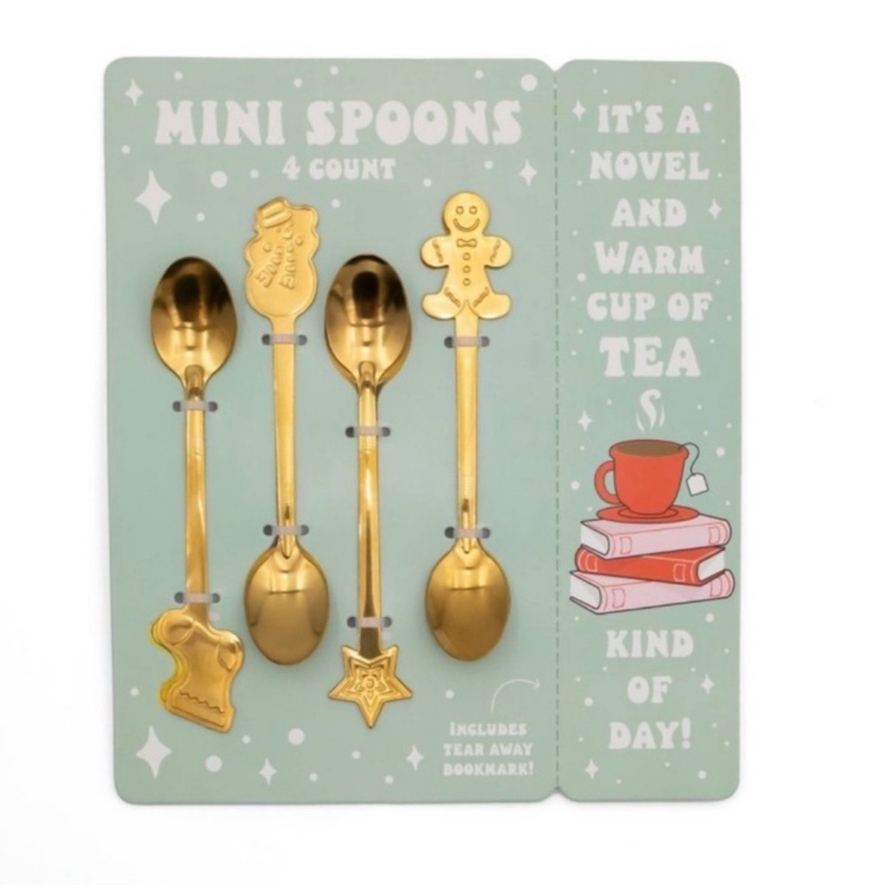 3 for $15 SALE Target Bullseye Playground Set of 4 Holiday Mini Spoons